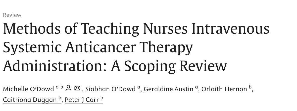 SACT Training: How Nurses Learn to Safely Administer IV Anticancer Therapy